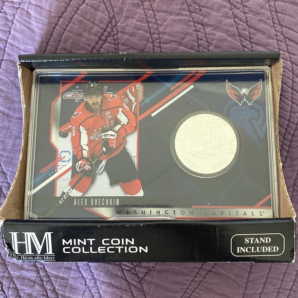 Set of 2: new Alex Ovechkin collectible silver coin & card - Picture 6 of 9